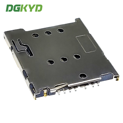 MICRO-SIM card holder 1.42H foolproof type 6+2PUSH suitable for electronic products DGKYDSIM142H62A6A2Y3WS286