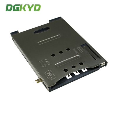 SIM Card Holder PUSH 6P SMT H1.8 Full Mount Telephone Card Holder DGKYDSIM18H6A6A2Y3WS286