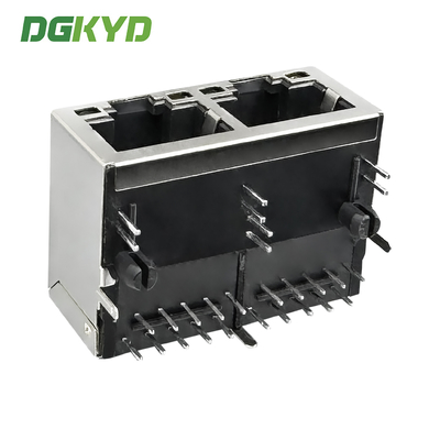 RJ45 Network Interface 8P10C Modular Connector With Light Strip Shielding DGKYD212Q106CD2A4D