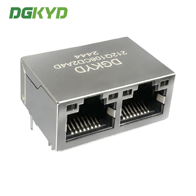 RJ45 Network Interface 8P10C Modular Connector With Light Strip Shielding DGKYD212Q106CD2A4D
