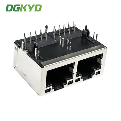 RJ45 Network Interface 8P10C Modular Connector With Light Strip Shielding DGKYD212Q106CD2A4D
