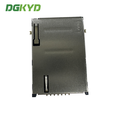 SIM card holder PUSH 6P+1P with pillar right switch rear foot telephone card holder DGKYDSIM18H61A6A2Y3WS286