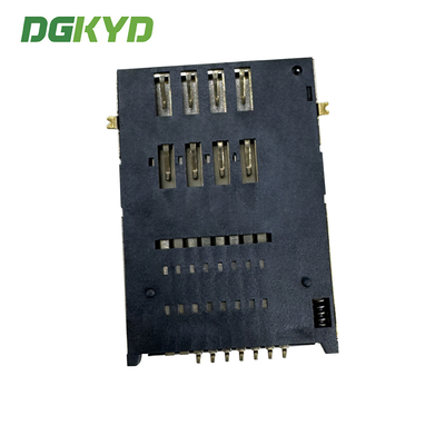 SIM card holder PUSH 6P+1P with pillar right switch rear foot telephone card holder DGKYDSIM18H61A6A2Y3WS286