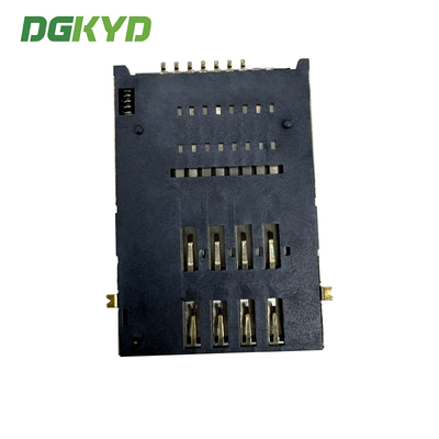 SIM card holder PUSH 6P+1P with pillar right switch rear foot telephone card holder DGKYDSIM18H61A6A2Y3WS286