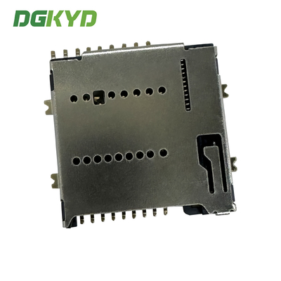 TF Card Holder PUSH4.0/7.0 1.50H 16P Telephone Card Holder UHS-II MicroSD Push  4.0 Card Holder DGKYDTF15H16A6A2Y3WS286