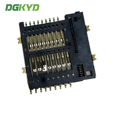 TF Card Holder PUSH4.0/7.0 1.50H 16P Telephone Card Holder UHS-II MicroSD Push  4.0 Card Holder DGKYDTF15H16A6A2Y3WS286
