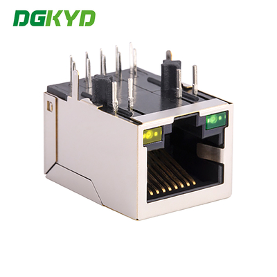 10/100/1000M Base-T/TX RJ45 Network Interface With LED Lights, Modular Socket For Network Port DGKYD111Q060AB2A1D