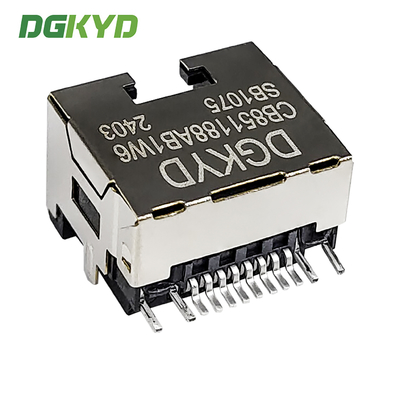 RJ45 Connector SMT Connector Sinking Board 8.5 With Light 8P8C Patch Type DGKYDCB851188AB1W6SB1075