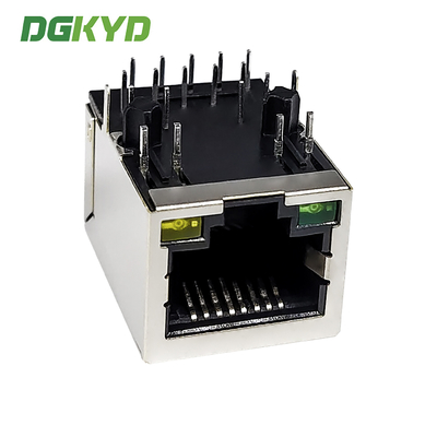 1000/BASE RJ45 Connector Single Port Network Interface POE Connector With Filter DGKYD111Q787AB2A1DP