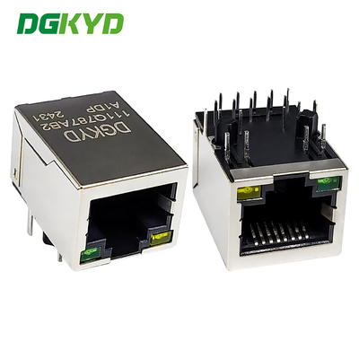 1000/BASE RJ45 Connector Single Port Network Interface POE Connector With Filter DGKYD111Q787AB2A1DP