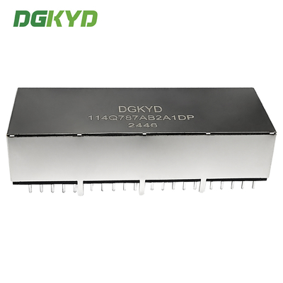 Four Port RJ45 Connector, Network Socket, Ethernet Interface, POE Connector, Ethernet Transformer DGKYD114Q787AB2A1DP