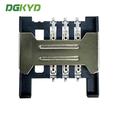 SIM Card Holder 6PIN Drawer Style 1.8-high Telephone Card Holder  DGKYDSIM18H6A6A2Y3WSC286