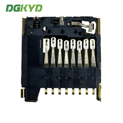TF Card Holder PUSH 1.28H 8P Internally Welded Telephone Card Holder DGKYDTF128H8A6A2Y3WSN286