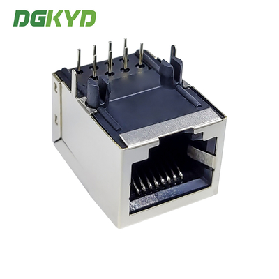 RJ45 Connector 59 Series Single Port Socket 8P8C Without Filter 90 Degree Horizontal Network Port DGKYD59211188GWA1DY1