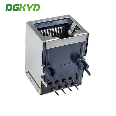 RJ45 Connector 59 Series Single Port Socket 8P8C Without Filter 90 Degree Horizontal Network Port DGKYD59211188GWA1DY1