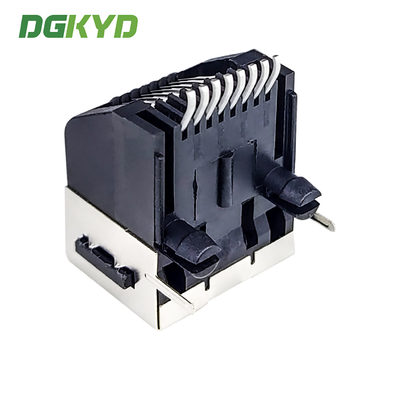 RJ45 Connector 5721 SMT 8P8C With Ear Half Package Shielded Mesh Port Without LED DGKYD5721E1188GWA6SB1359