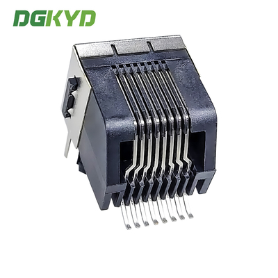 RJ45 Connector 5721 SMT 8P8C With Ear Half Package Shielded Mesh Port Without LED DGKYD5721E1188GWA6SB1359