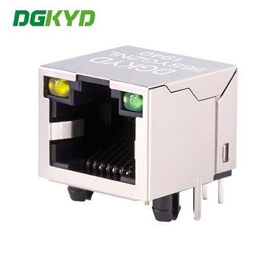 Single Port RJ45 Shielded Jack Without Transformer,10/100/1000BASE 8p8c Connector DGKYD-56SYGZNL