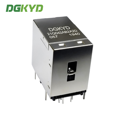 RJ45 multi port connector 6U Gigabit filter 2X1 modular block socket RJ45 network port connector DGKYD21Q042AB2A2D057