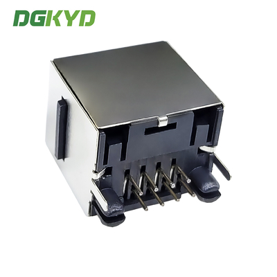 180 Degree Vertical Interface RJ45 Connector Without Light Strip Shielding Network Port Socket DGKYD52TE1188GWA1DY1