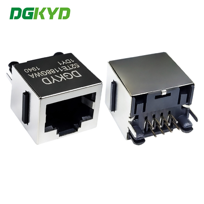 180 Degree Vertical Interface RJ45 Connector Without Light Strip Shielding Network Port Socket DGKYD52TE1188GWA1DY1