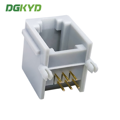 RJ11 all plastic ear gray mesh port connector 6P6C mesh port socket interface DGKYD5523E1166IWE1DY5