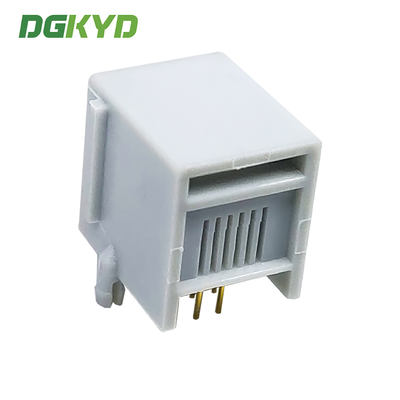 RJ11 all plastic ear gray mesh port connector 6P6C mesh port socket interface DGKYD5523E1166IWE1DY5