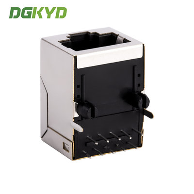 Network interface metal shielding industrial modular jack cat6 RJ45 connector KRJ-H009WDNL