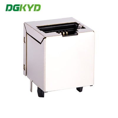 100Mbps 180 Degree Direct Insertion RJ45 Network Connector 8PIN Vertical Socket DGKYD511B002GWA8D