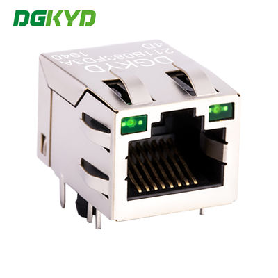 100Mbps Ethernet port connector RJ45 interface dual green network socket  DGKYD211B083FD3A4D