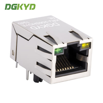 10/100 BASE Single Port RJ45 Magnetics Connector Ethernet Modular Jack Customized KRJ-256SHGYENL