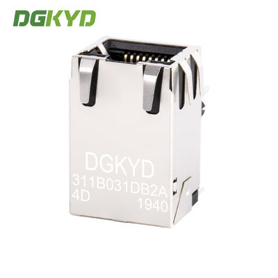 RJ45 connector 100Mbps integrated transformer network port single row pin DGKYD311B031DB2A4D