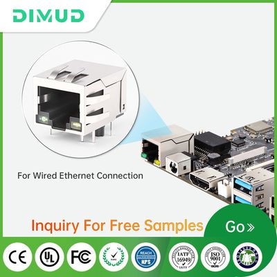 DGKYD RJ45 Connector 8P Single Port Shielded with Transformer