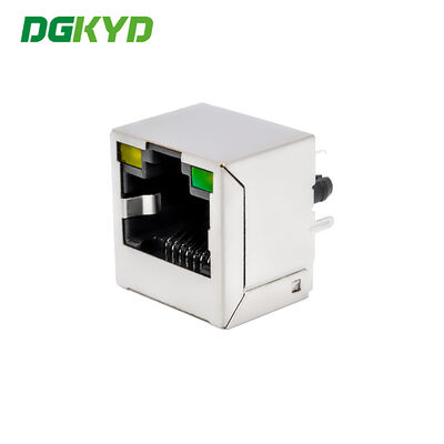 RJ45 8P8C Shielded Strip Light Connector Vertical Mesh Socket Single Port Connector DGKYD52A1188AB1A3DY1143