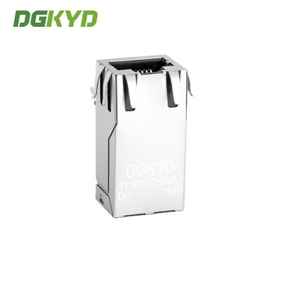 RJ45 connector with POE power supply, gigabit integrated filter with shielding DGKYD411Q117HWA1DP
