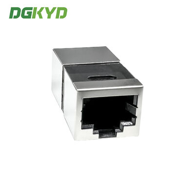 Shielded RJ45 straight through module side copper shell without buckle DGKYD-US030-006E