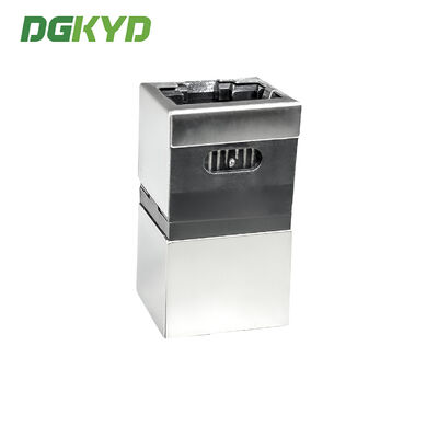 Shielded RJ45 straight through module side copper shell without buckle DGKYD-US030-006E