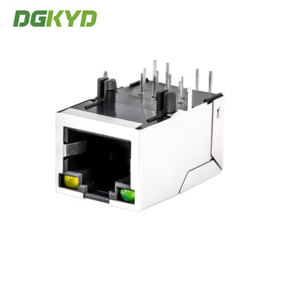 KRJ-SH256GYNL RJ45 Connector with 100Base Filter LED Indicator and Shielded RJ45 Modular Jack