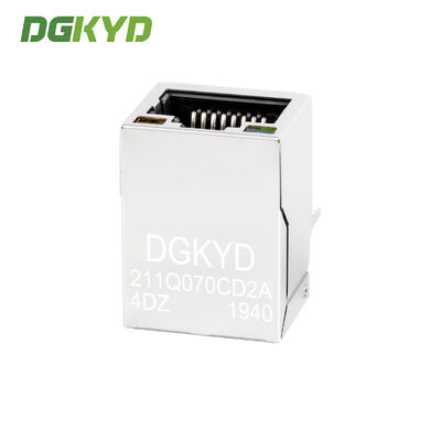 Industrial Gigabit RJ45 Connector with Gold Plating for Ethernet Port Network Interface