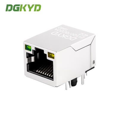 Industrial Gigabit RJ45 Connector with Gold Plating for Ethernet Port Network Interface