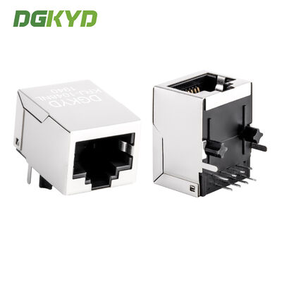 10/100 Base CAT5 Industrial Network Interface Shielded RJ45 Connector with Transformer