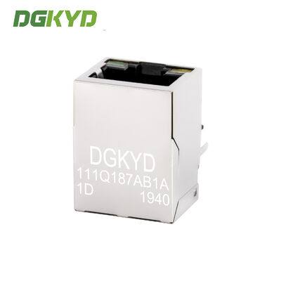 Industrial Grade Single Port RJ45 Shielded Connector with Gigabit Integrated Transformer RJ45 Jack