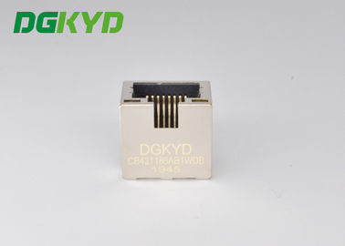 Female Single Port 8p8c Low Profile RJ45 With LED SMT DGKYDCB421188AB1W6DB1075