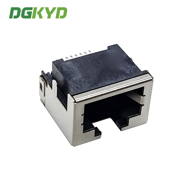 SMD Sinking Plate Type 8P8C Modular Female RJ45 LED Connector DGKYDCB421188GWW6SB1075