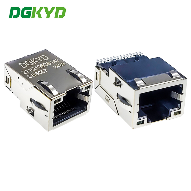 RJ45 Gigabit Integrated Filter Network Connector LCP Interface DGKYD211Q106DB1A7CBS057