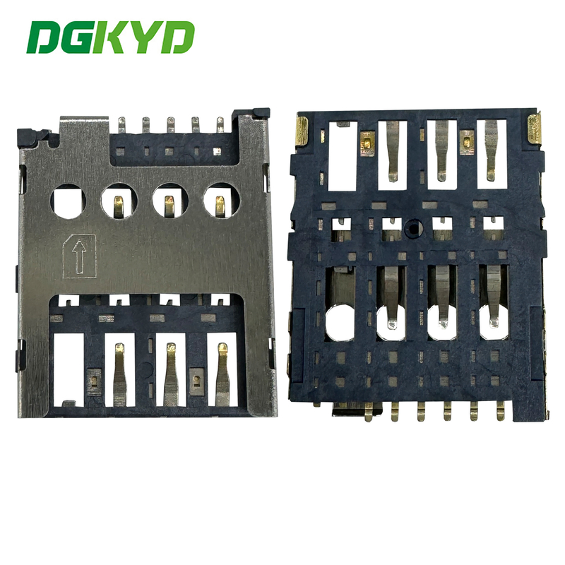 MICRO SIM Card Slot Drawer Style Card Slot Interface 1.45H 8P Telephone Card Slot DGKYDSIM145H8A6A2Y3WS286
