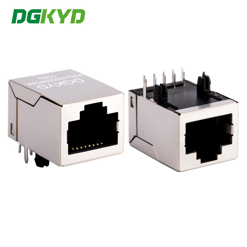 Network interface metal shielding industrial modular jack cat6 RJ45 connector KRJ-H009WDNL