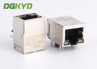 Một cổng Gigabit Ethernet 10 chân Jack mô-đun PCB RJ45, G / Y Led