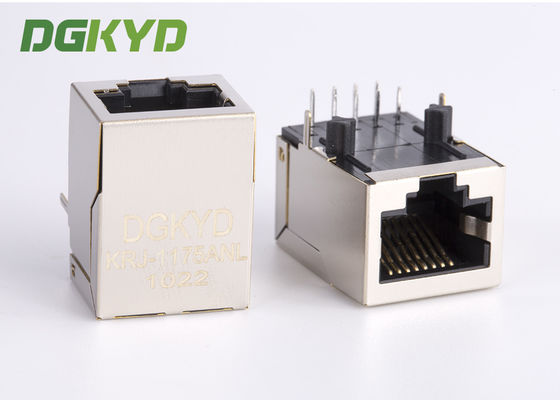 100 Megabit RJ45 Magnetics Jack mô-đun, Đầu nối cáp mạng một cổng Rj45