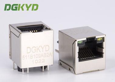 Tấm chắn nhà máy Ổ cắm điện từ tính chèn thẳng đứng Megabit Ổ cắm Ethernet từ tính Rj45